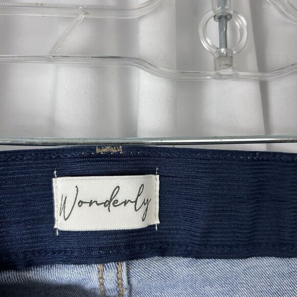 Wonderly Womens Sz 24 Skinny Mid Rise Medium Wash Blue Jeans Denim Stretch Waist - Picture 7 of 13